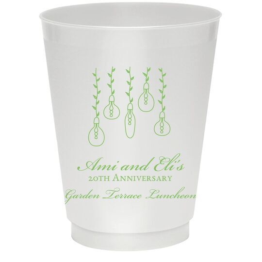 Hanging Vine Lights Colored Shatterproof Cups