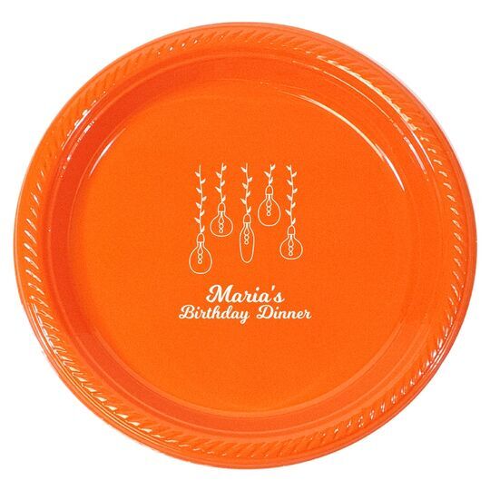 Hanging Vine Lights Plastic Plates