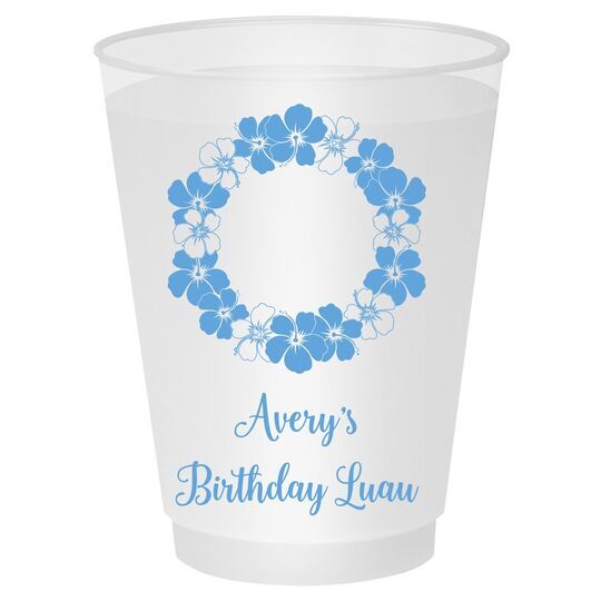 Hawaiian Lei Shatterproof Cups