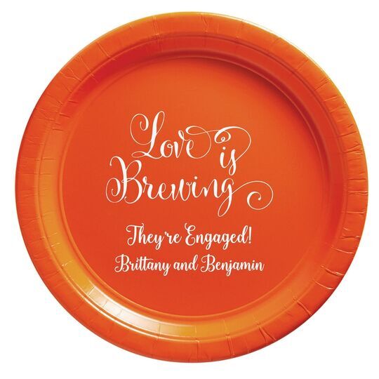 Love is Brewing Paper Plates