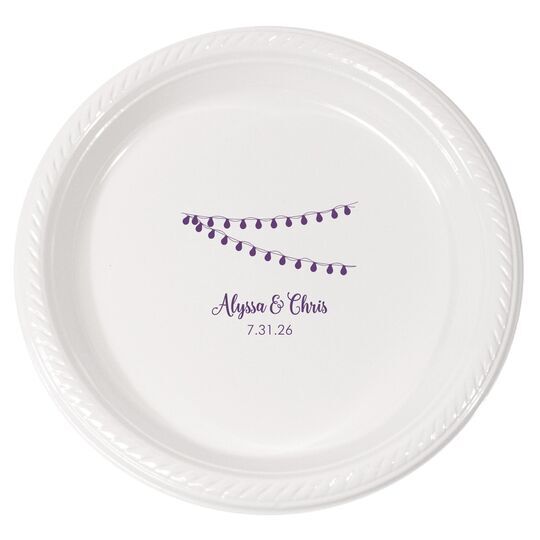 String Lights Plastic Plates