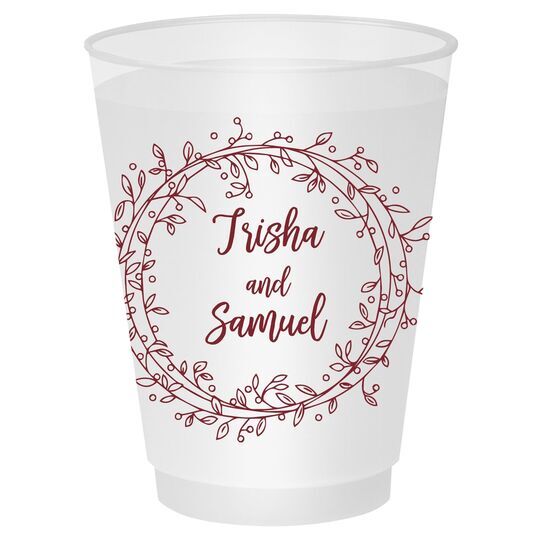 Vine Wreath Shatterproof Cups