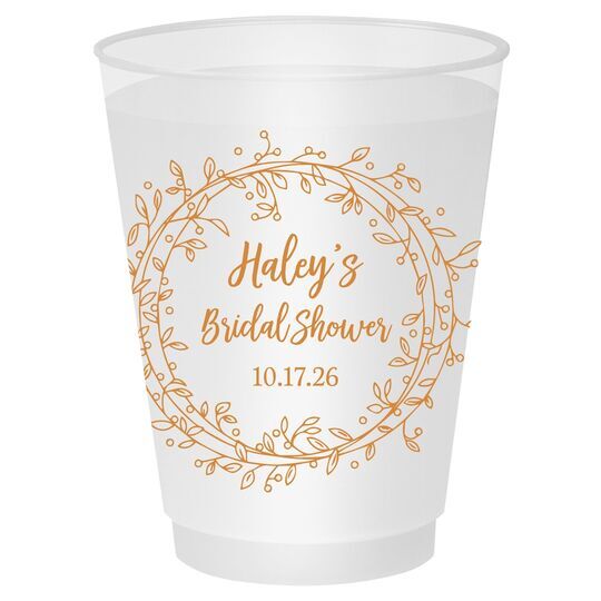 Vine Wreath Shatterproof Cups