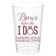 Brews Before The I Dos with Rings Clear Plastic Cups Image 3 of 3
