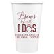 Brews Before The I Dos with Rings Paper Coffee Cups Image 3 of 3