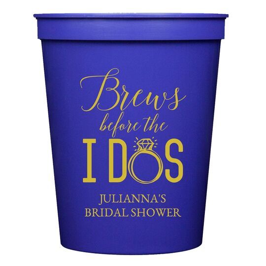 Brews Before The I Dos with Rings Stadium Cups