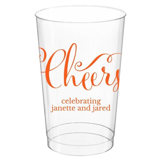 Curly Cheers Clear Plastic Cups