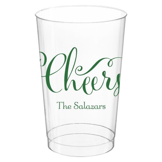 Curly Cheers Clear Plastic Cups