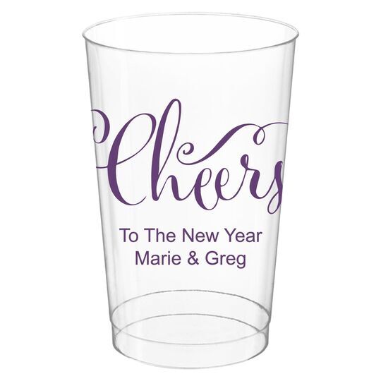 Curly Cheers Clear Plastic Cups