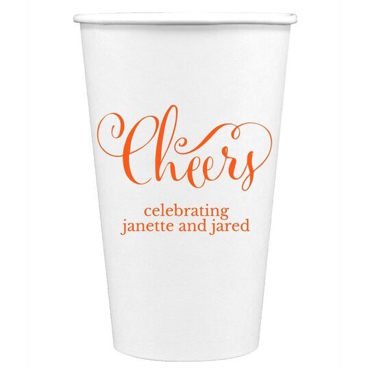 Curly Cheers Paper Coffee Cups