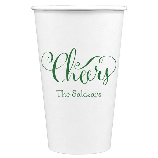 Curly Cheers Paper Coffee Cups