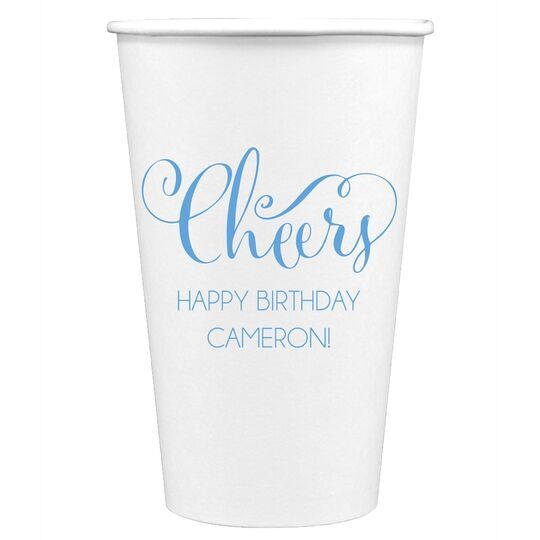 Curly Cheers Paper Coffee Cups