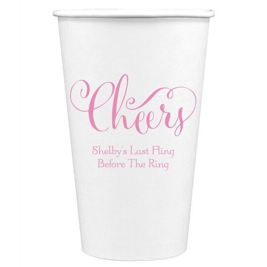 Curly Cheers Paper Coffee Cups