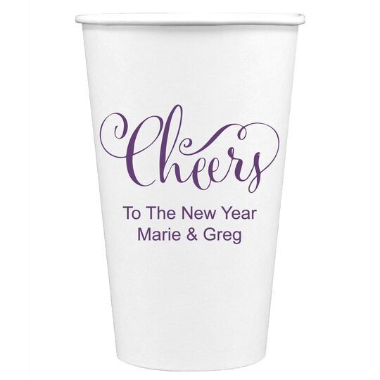 Curly Cheers Paper Coffee Cups