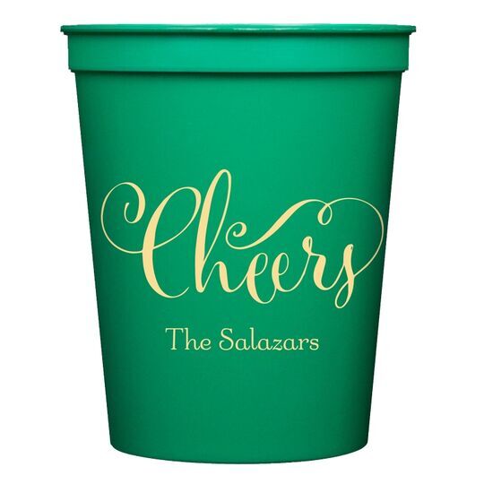 Curly Cheers Stadium Cups