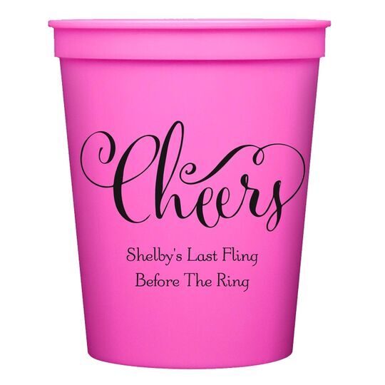 Curly Cheers Stadium Cups