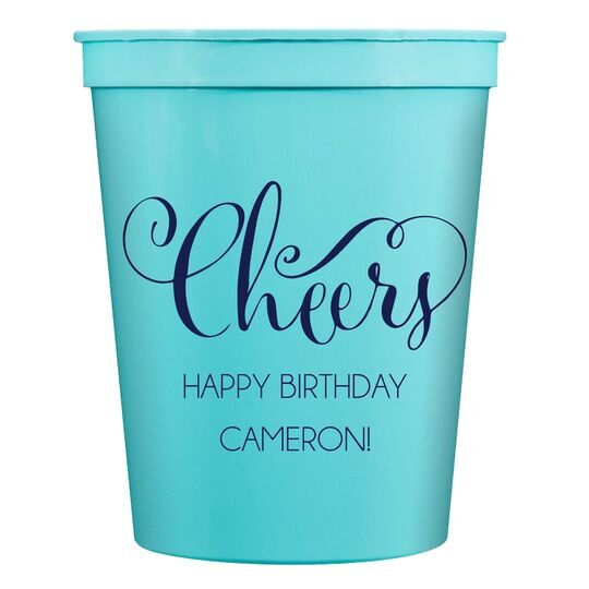 Curly Cheers Stadium Cups