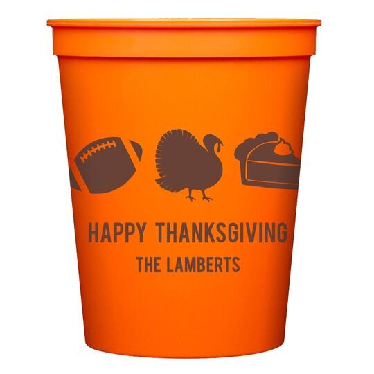 Football Turkey Pie Stadium Cups