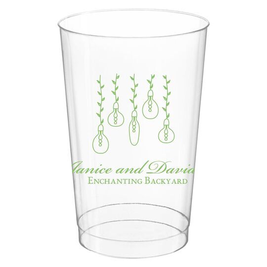 Hanging Vine Lights Clear Plastic Cups