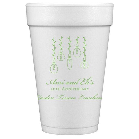 Hanging Vine Lights Styrofoam Cups