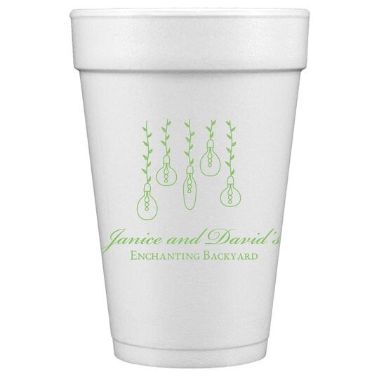 Hanging Vine Lights Styrofoam Cups