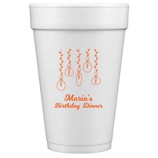 Hanging Vine Lights Styrofoam Cups