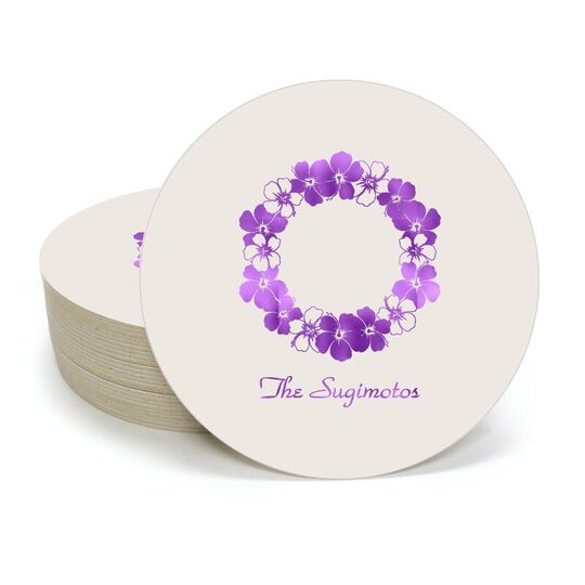 Hawaiian Lei Round Coasters
