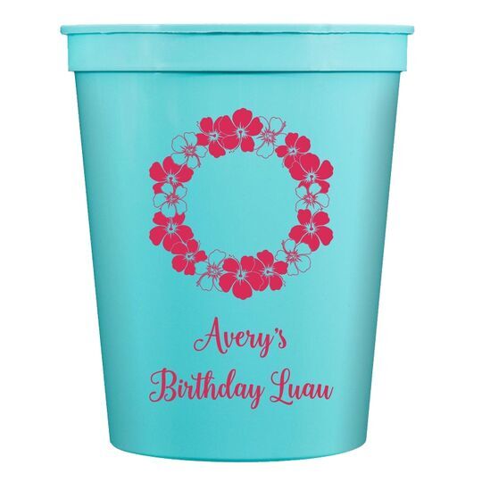Hawaiian Lei Stadium Cups