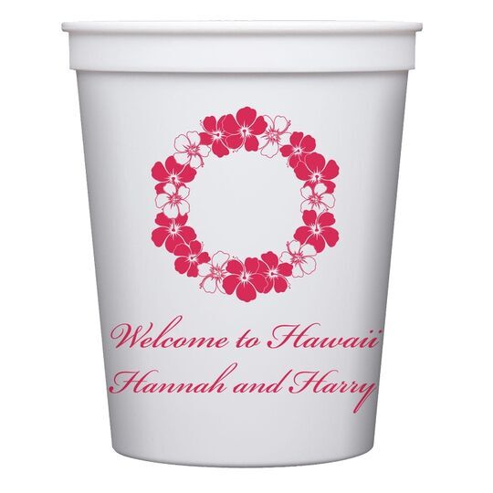 Hawaiian Lei Stadium Cups