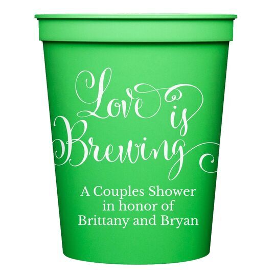 Love is Brewing Stadium Cups