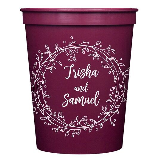 Vine Wreath Stadium Cups