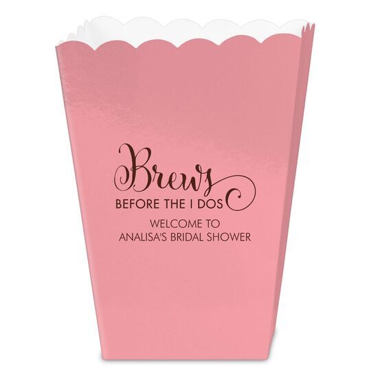 Brews Before The I Dos Mini Popcorn Boxes