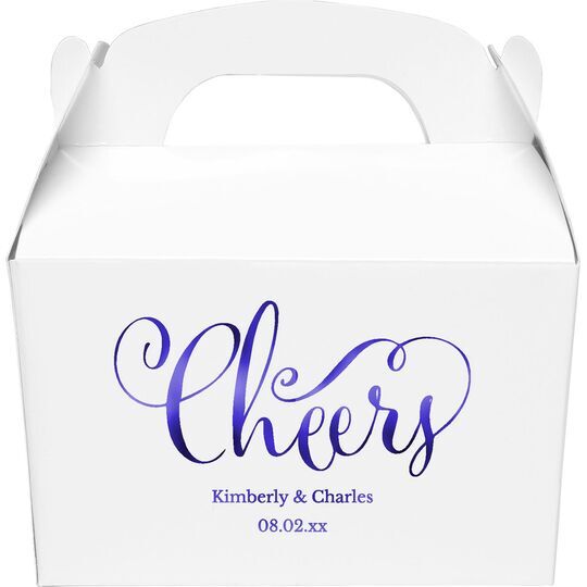 Curly Cheers Gable Favor Boxes