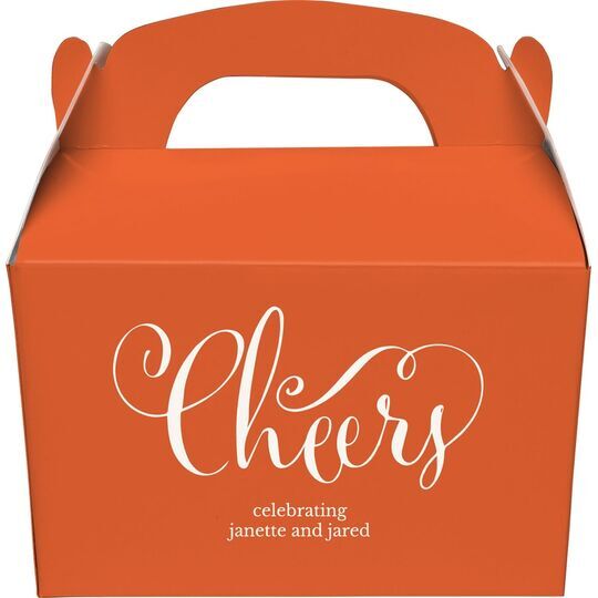 Curly Cheers Gable Favor Boxes