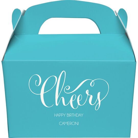 Curly Cheers Gable Favor Boxes