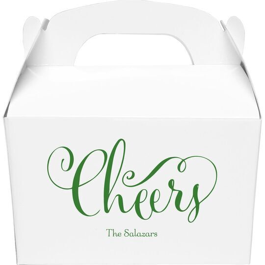 Curly Cheers Gable Favor Boxes