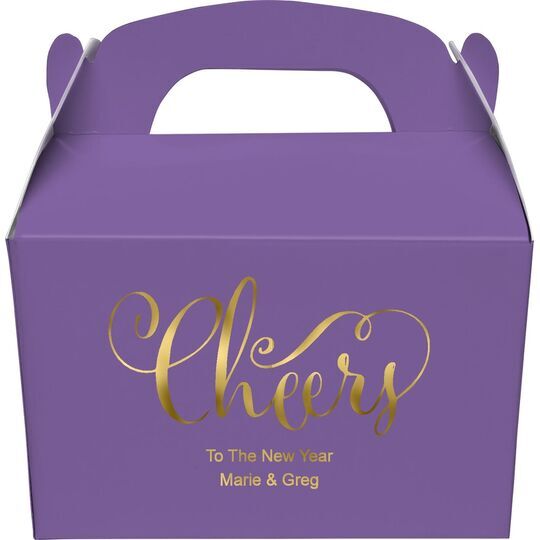 Curly Cheers Gable Favor Boxes