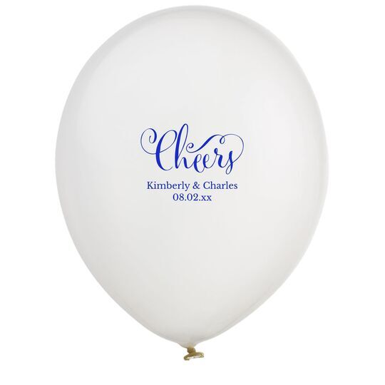 Curly Cheers Latex Balloons