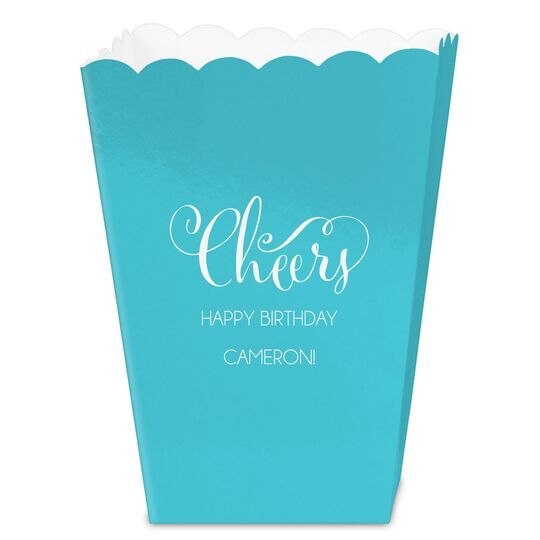 Curly Cheers Mini Popcorn Boxes