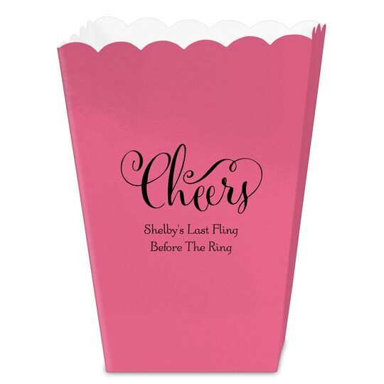 Curly Cheers Mini Popcorn Boxes