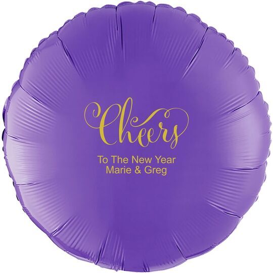 Curly Cheers Mylar Balloons