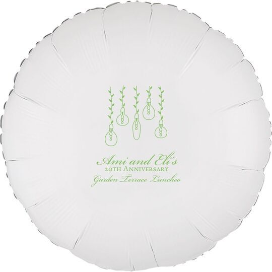 Hanging Vine Lights Mylar Balloons