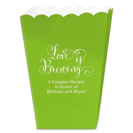 Love is Brewing Mini Popcorn Boxes