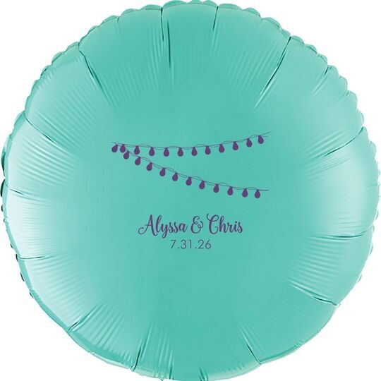 String Lights Mylar Balloons