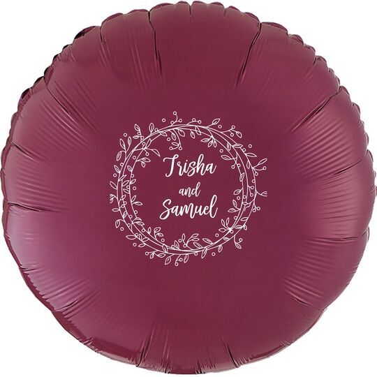 Vine Wreath Mylar Balloons