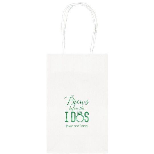 Brews Before The I Dos with Rings Medium Twisted Handled Bags