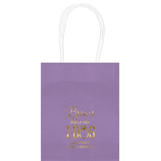 Brews Before The I Dos with Rings Mini Twisted Handled Bags