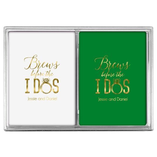 Brews Before The I Dos with Rings Double Deck Playing Cards