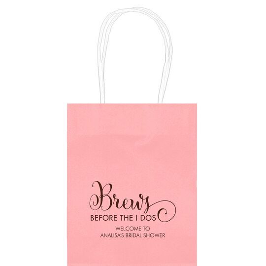 Brews Before The I Dos Mini Twisted Handled Bags