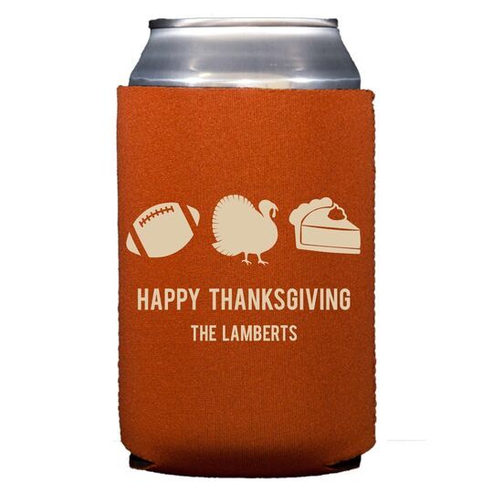 Football Turkey Pie Collapsible Huggers